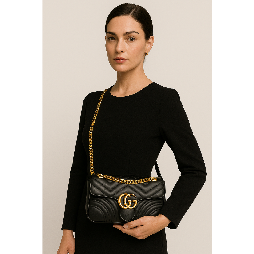 Bolsa Feminina de Couro GG Marmont Aria