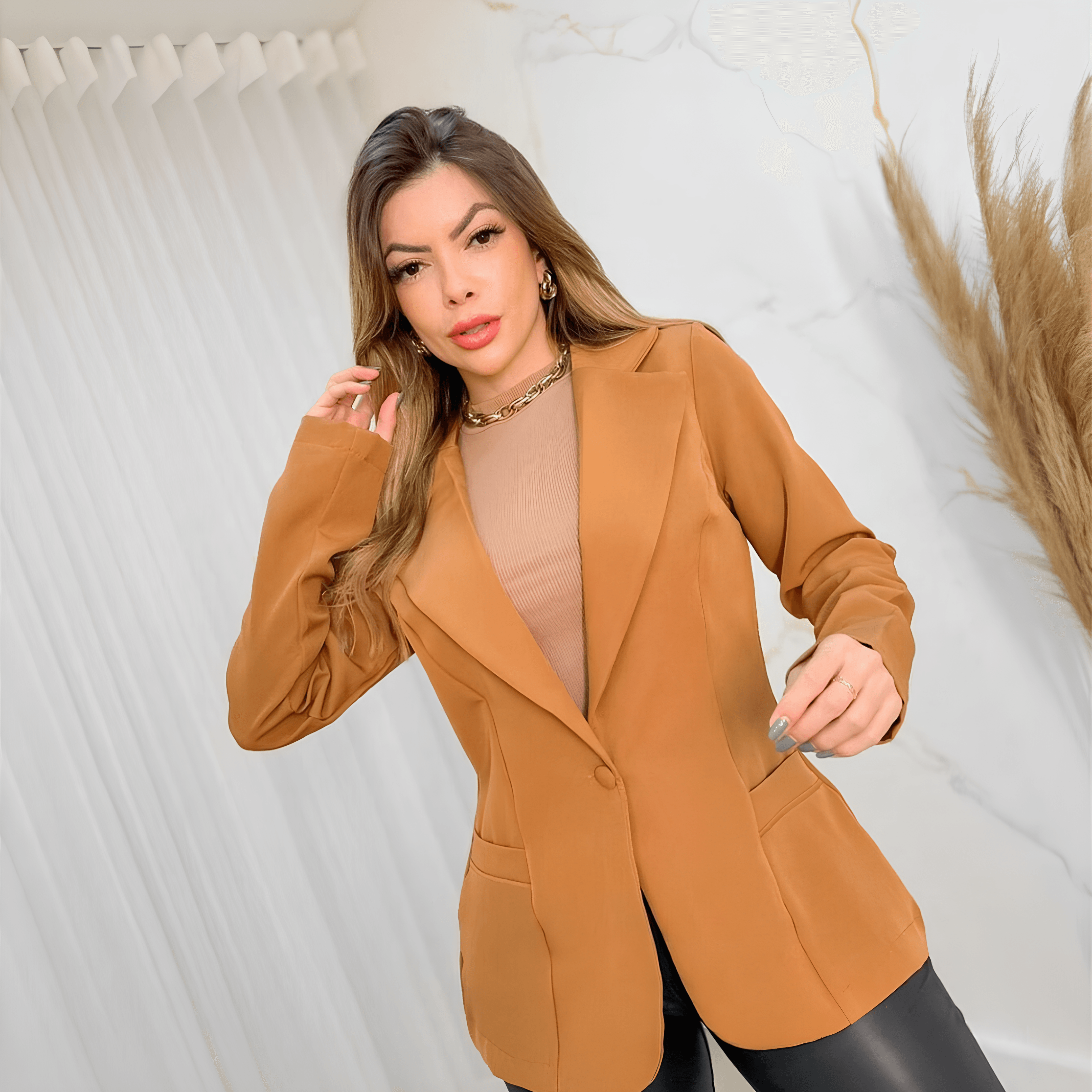 Blazer Feminino Marrom