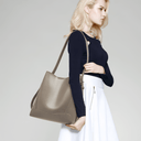 Bolsa de Ombro Feminina de Couro Foxer