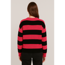 Suéter Feminino Tricot Preto e Rosa