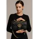 Bolsa Feminina de Couro GG Marmont Aria
