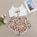 Pijama Feminino Curto Giraffe