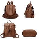 Mochila Feminina em Couro Legitimo com Alça - Marizzi