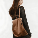 Mochila Feminina em Couro Legitimo com Alça - Marizzi