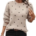 Suéter Feminino Tricot Estampada