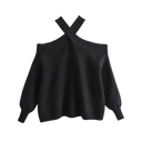 Suéter Feminino de Tricot Preto
