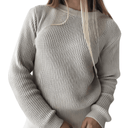 Suéter Feminino de Tricot Creme