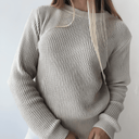Suéter Feminino de Tricot Creme