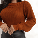 Suéter Feminino de Tricot Chocolate
