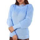 Suéter Feminino de Tricot Azul bebe