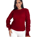 Suéter Feminino de Tricot Vermelho