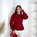 Suéter Feminino de Tricot Vermelho