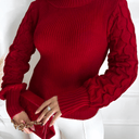 Suéter Feminino de Tricot Vermelho