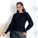 Suéter Feminino de Tricot Preto