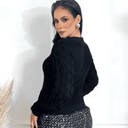 Suéter Feminino de Tricot Preto