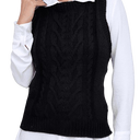 Suéter Colete Feminino de Tricot Preto