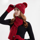 Kit de Inverno Feminino 3 Peças: Gorro, Cachecol e Luvas