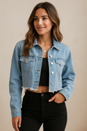 Jaqueta Jeans Feminina Paris H.