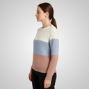 Suéter Feminino de Tricot Gola Redonda Listrado
