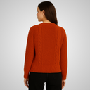 Suéter Feminino Tricot Laranja