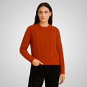 Suéter Feminino Tricot Laranja