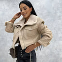 Jaqueta de Couro Feminina Lana