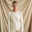 Suéter Feminino Tricot Damasco