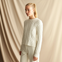 Suéter Feminino Tricot Damasco