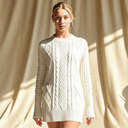 Suéter Feminino Tricot Damasco