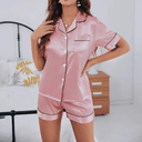 Pijama Feminino Curto de Cetim Olívia