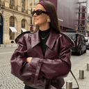 Jaqueta de Couro Feminina