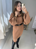 Vestido Feminino Manga Longa Tricot Sara